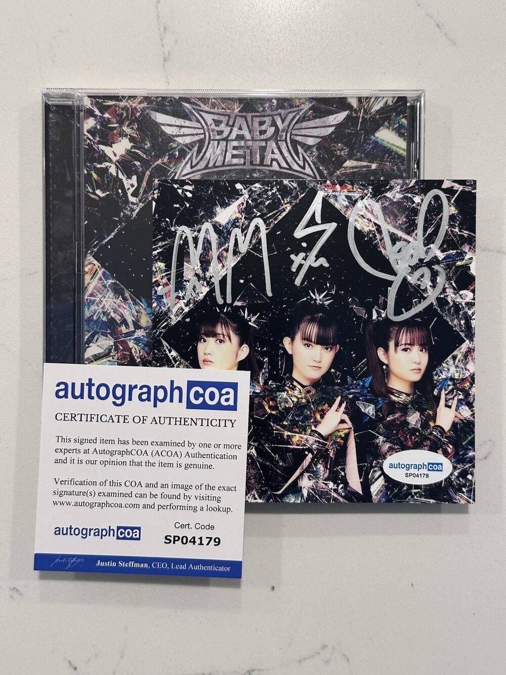 AUTOGRAPHED SIGNED Babymetal Metal Forth Su Metal CD COA ACOA #15